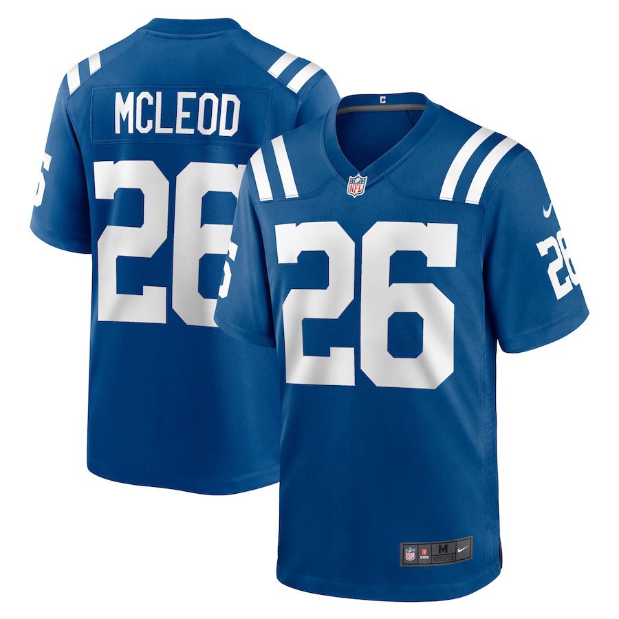 Men Indianapolis Colts 26 Rodney McLeod Nike Royal Player Game NFL Jersey